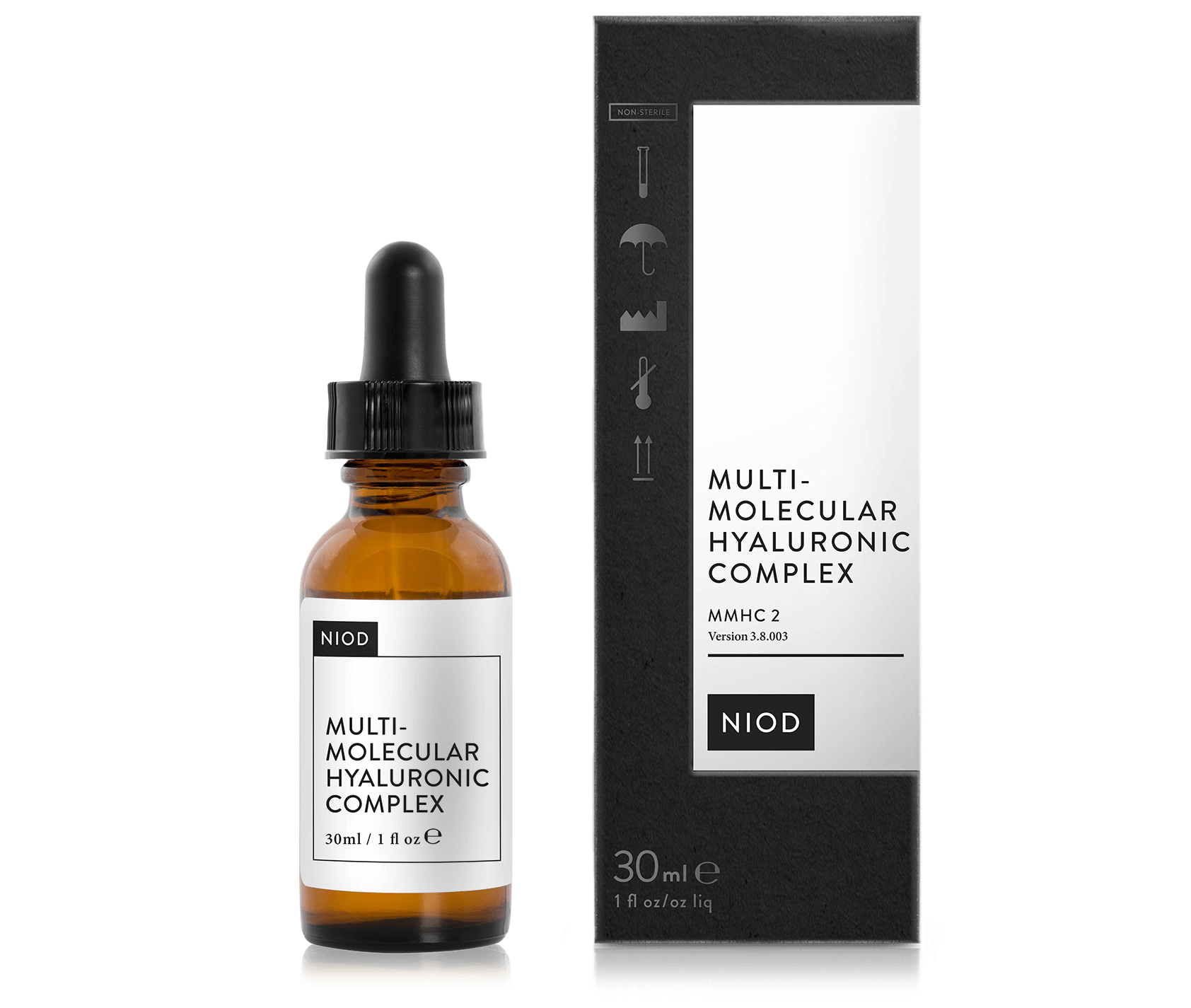 Niod, Multi Molecular Hyaluronic Complex hyalurónové sérum pre viditeľnú hydratáciu pokožky (15ml alebo 30ml)